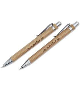 Writing set made of bamboo (ballpen and pencil) - SifatuSafwa